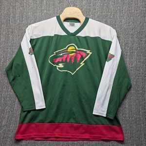 Vintage Minnesota Wild Andrew Brunette Jersey 2XL The Bench Green #15 Hockey Y2K